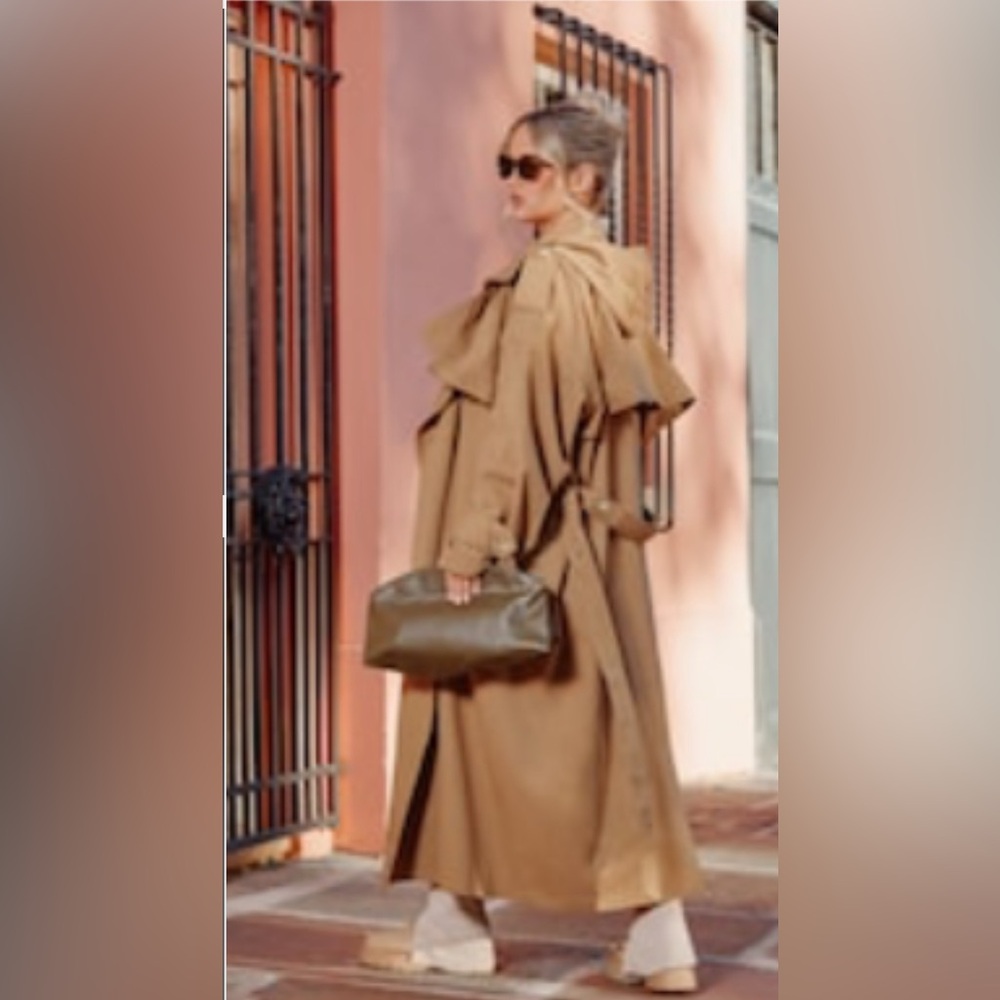 PrettyLittleThing Tan Trench Coat